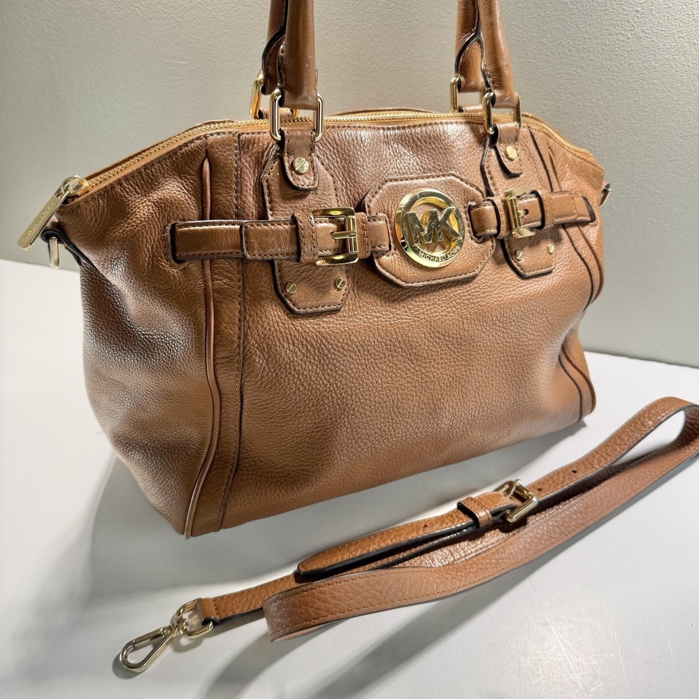Michael Kors Brown Handbag Satchel Shoulder Strap Large